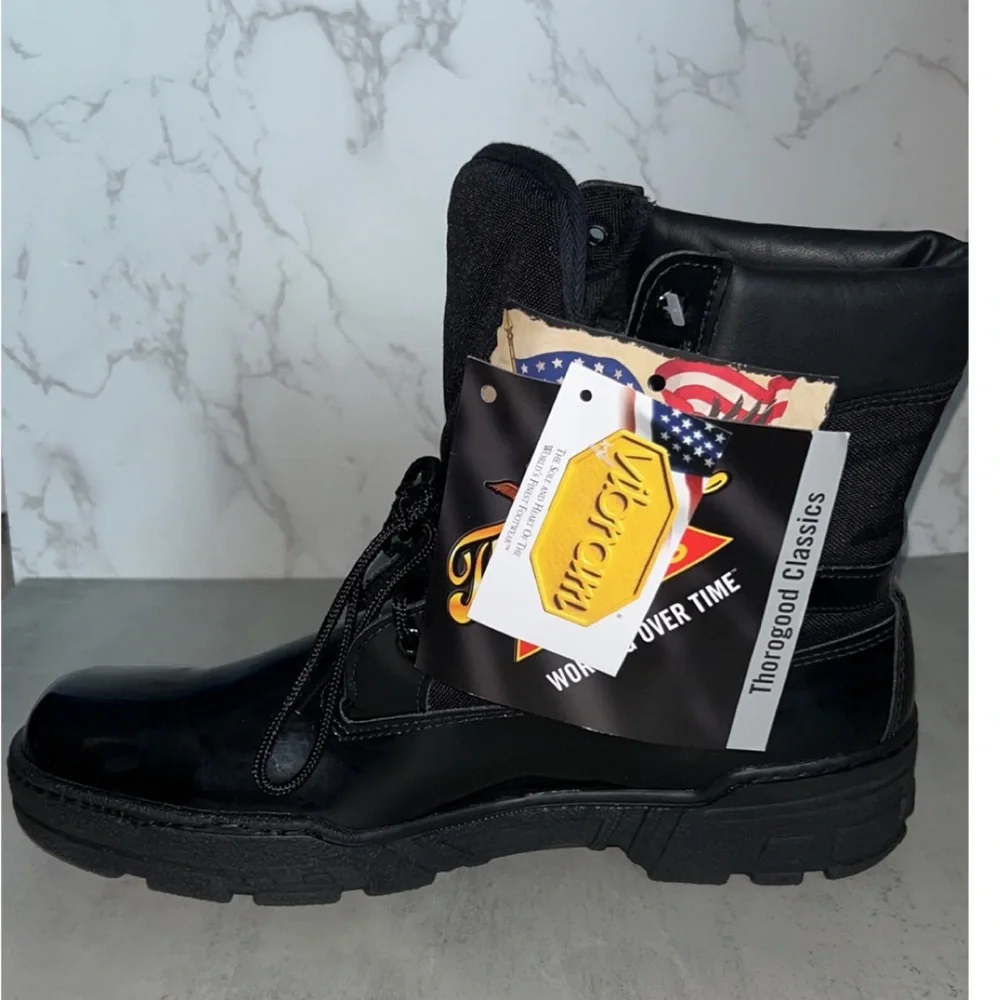 NWT MENS Thorogood Classics 8” Poromeric/Cordura Uniform Boots - Picture 4 of 9